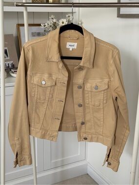 Heritage Tan Cropped Denim Jacket
